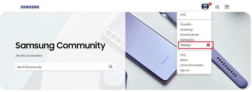 Solved: How to send a private message on the Samsung Community - Samsung  Community