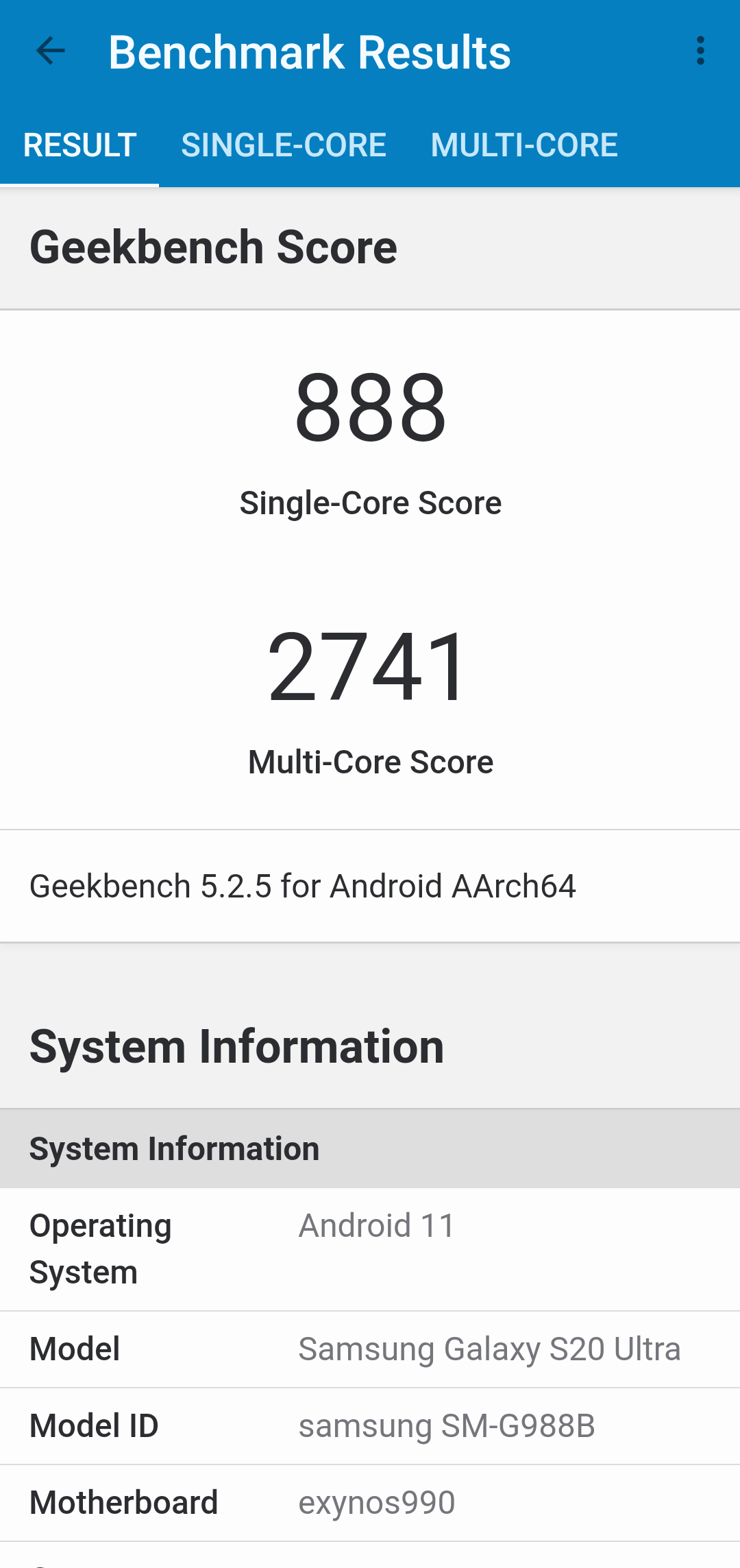 Geekbench & 3DMark, S20 Ultra vs S21 Ultra - Samsung Community