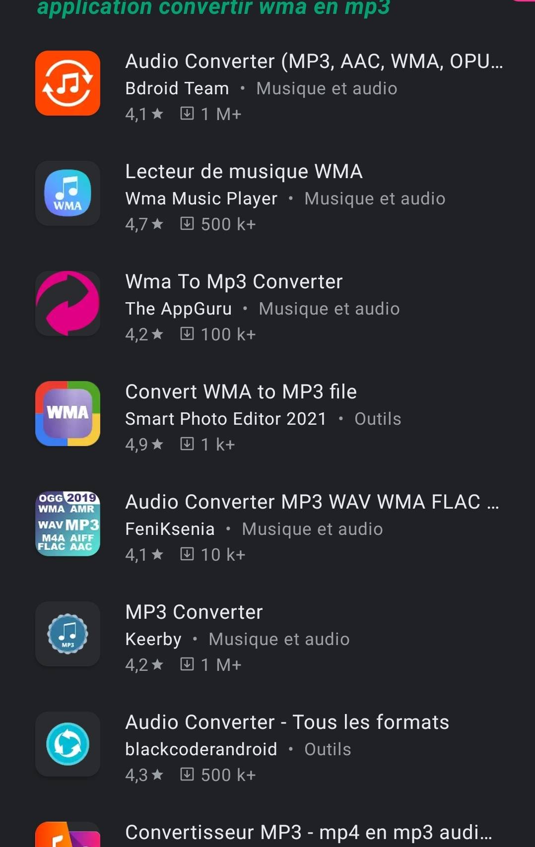 Impossibiliter de lire musique en WMA S21 Ultra - Samsung Community