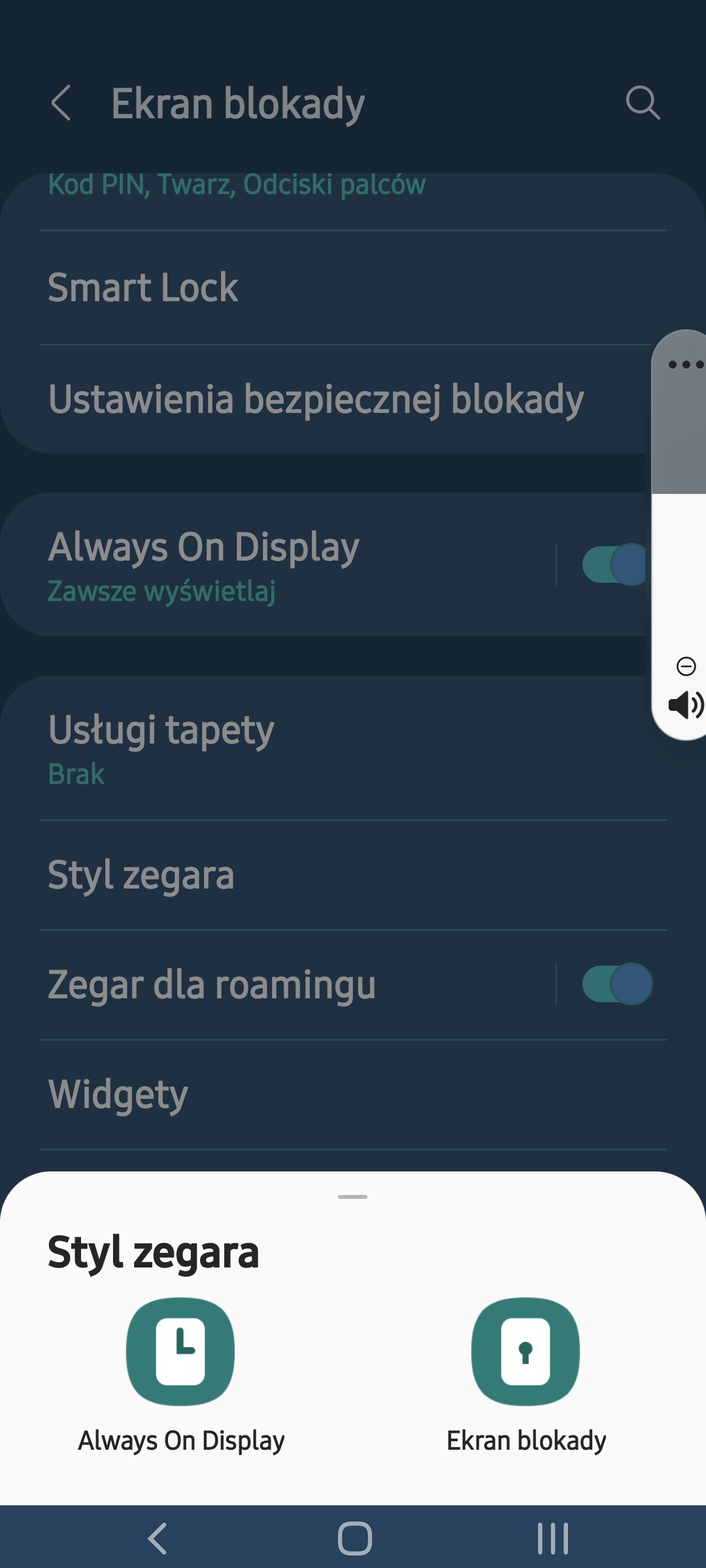 Zegar analogowy na ekranie widzety - Samsung Community