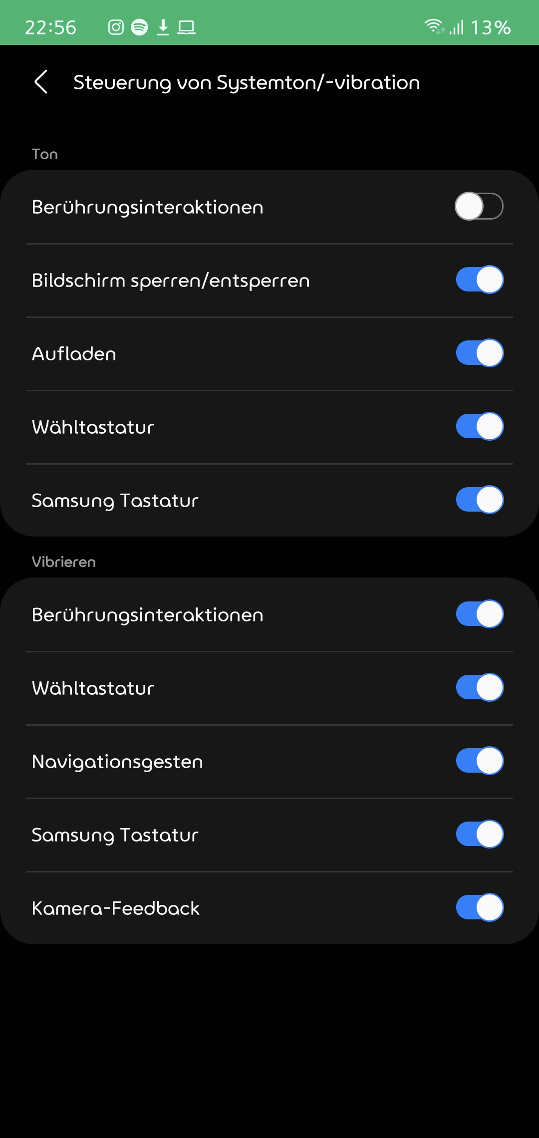 samsung a51 vibration ausschalten Vibration der Tastatur ausschalten oder einschalten Samsung Galaxy S26 Ultra main image 1