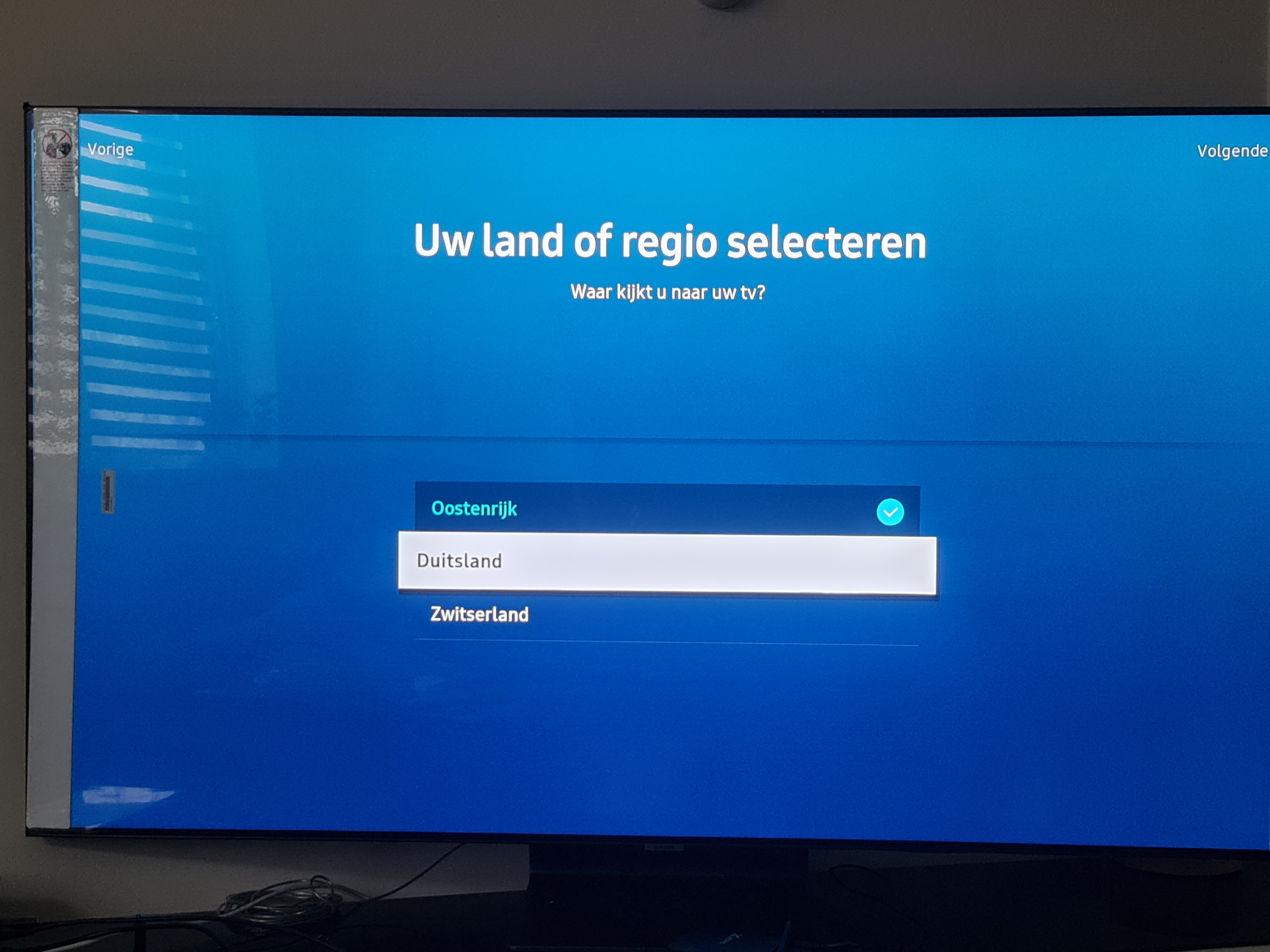 Land/Regio NL staat er niet bij QE65Q95TALXXN - Samsung Community