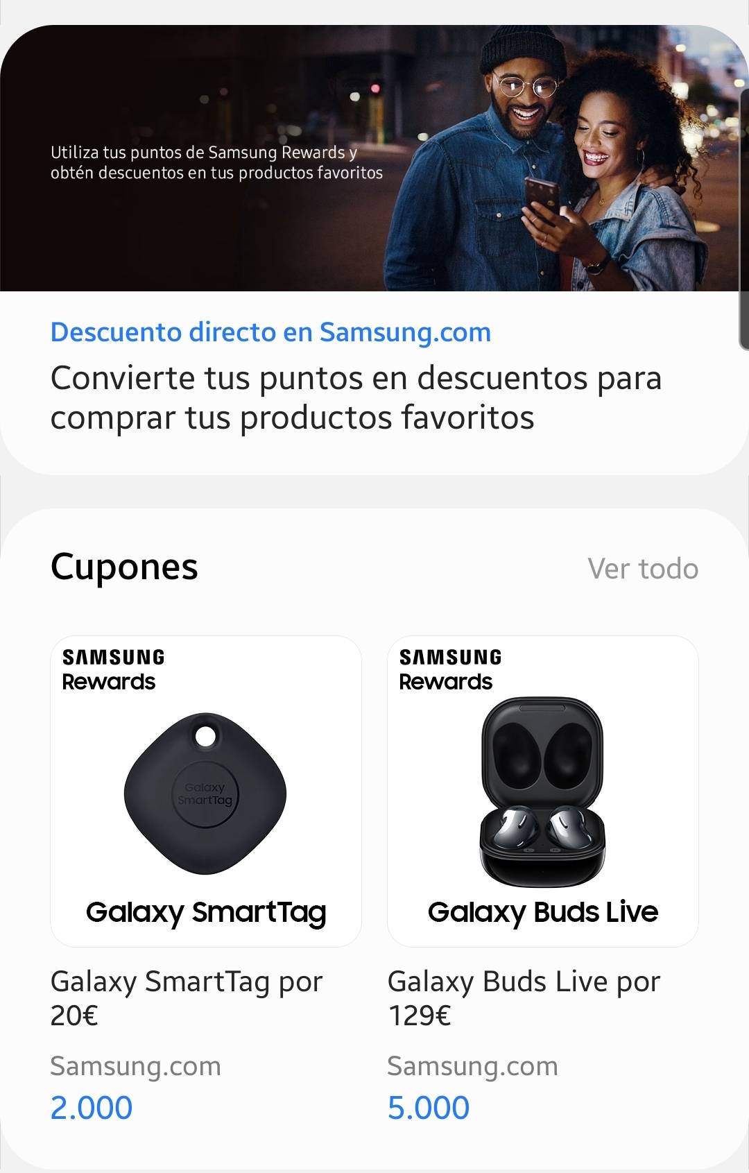 Nuevos cupones - Samsung Community