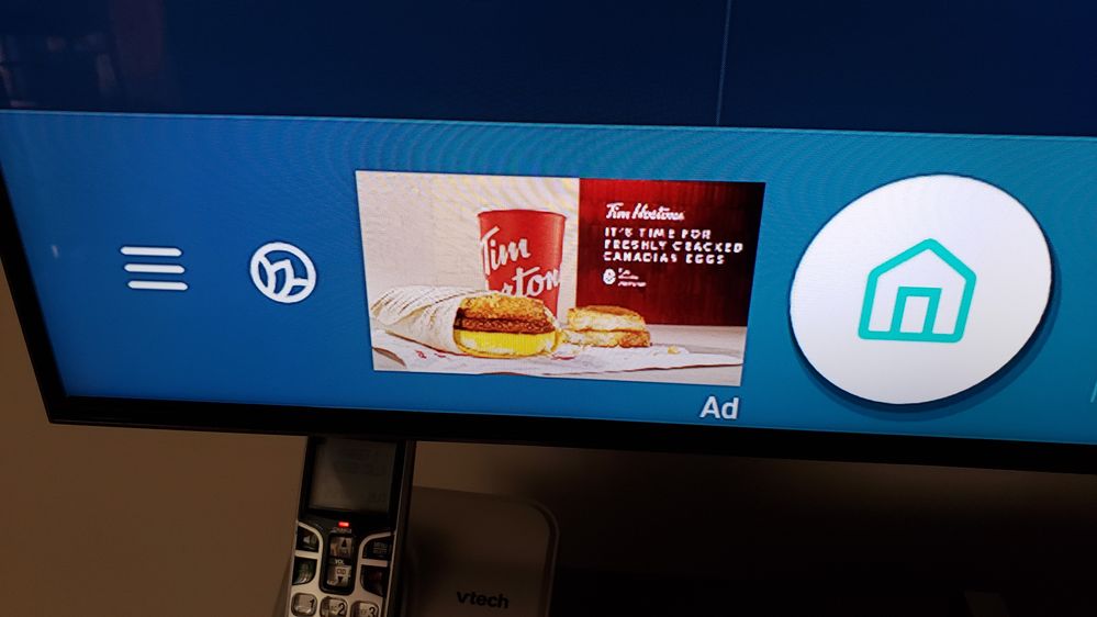 ads on Samsung  2020 model