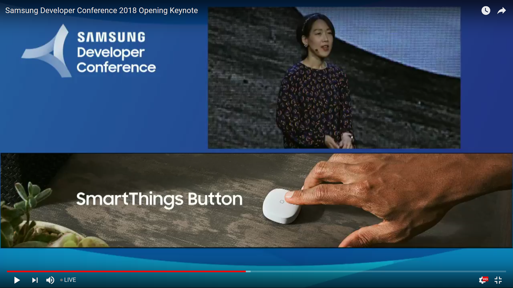 Smart Things Button