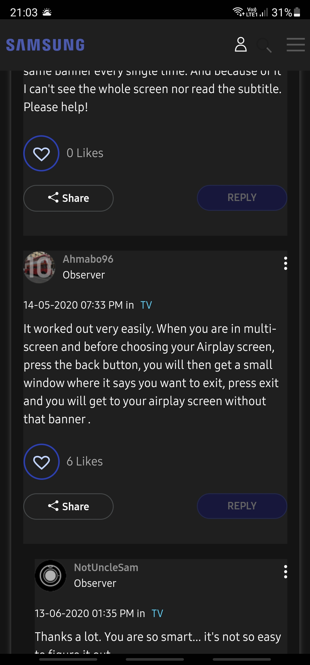 How to disable multi view on Samsung TV - Page 2 - Samsung Community