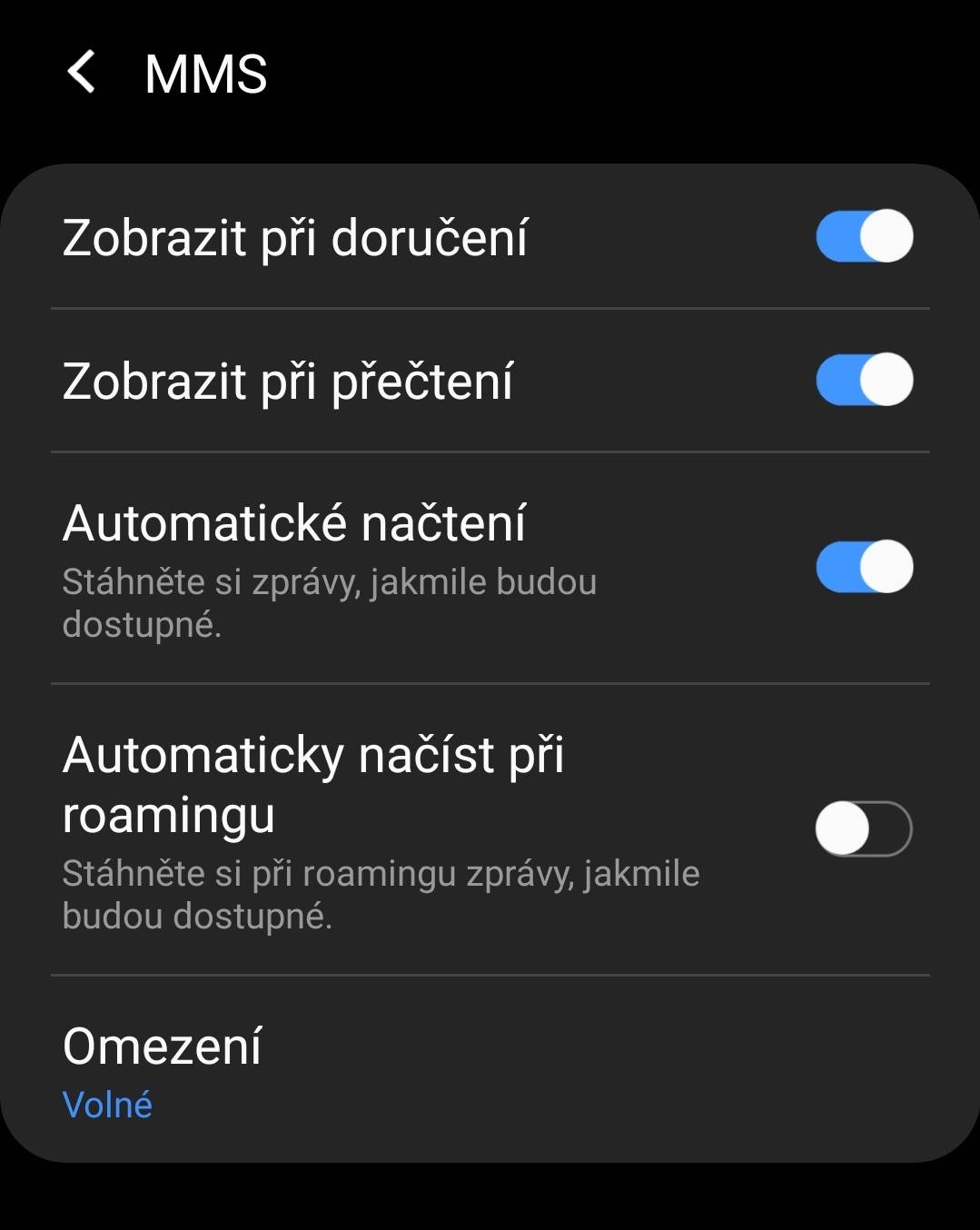 Jak přepnout na MMS?