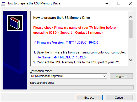 aggiornamento UE32EH4003W non riuscito - Samsung Community