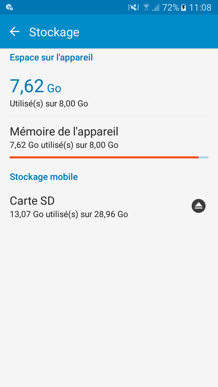 Je n'ai pas l'option fusionner la mémoire avec la carte SD Galaxy J5 -  Samsung Community