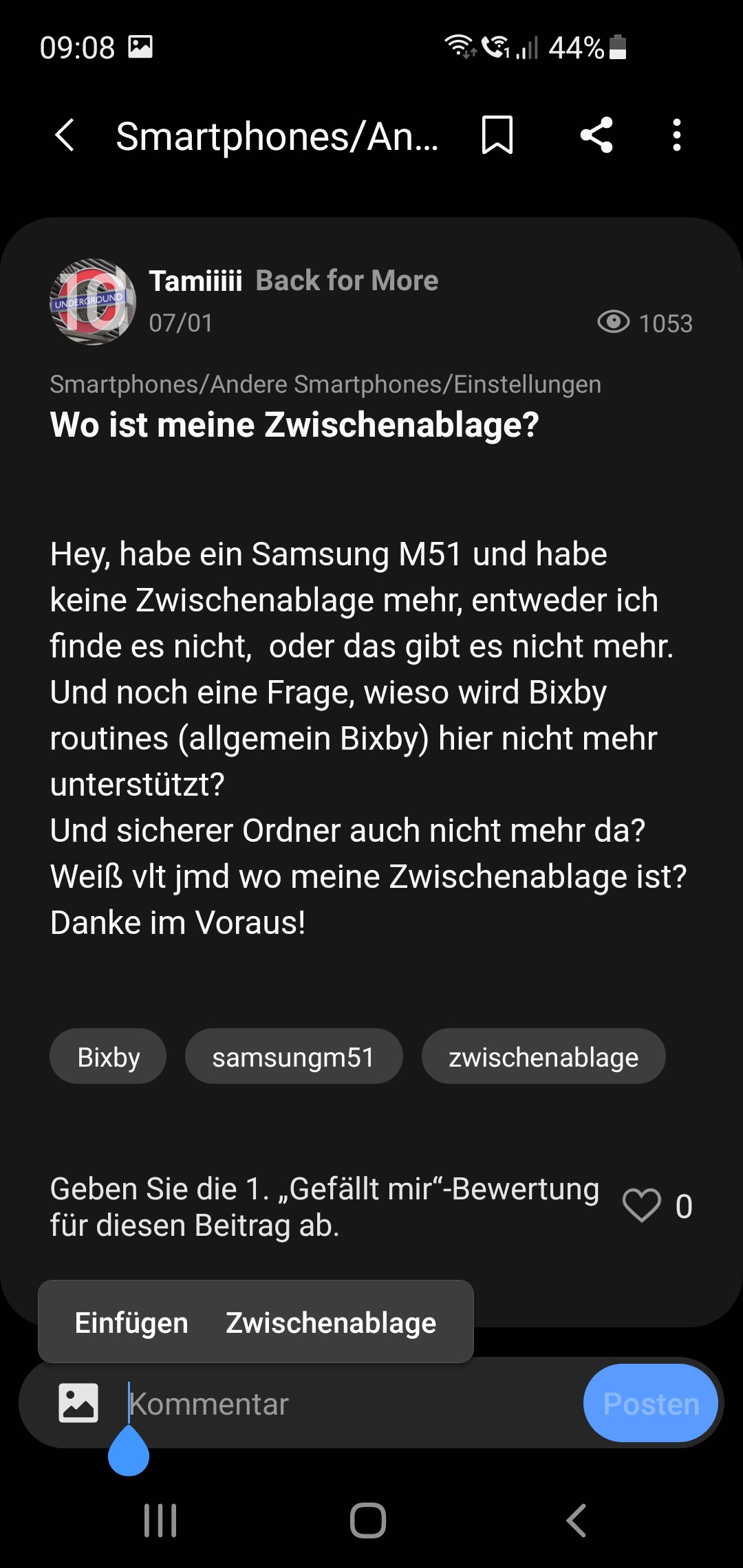 Wo ist meine Zwischenablage? - Samsung Community