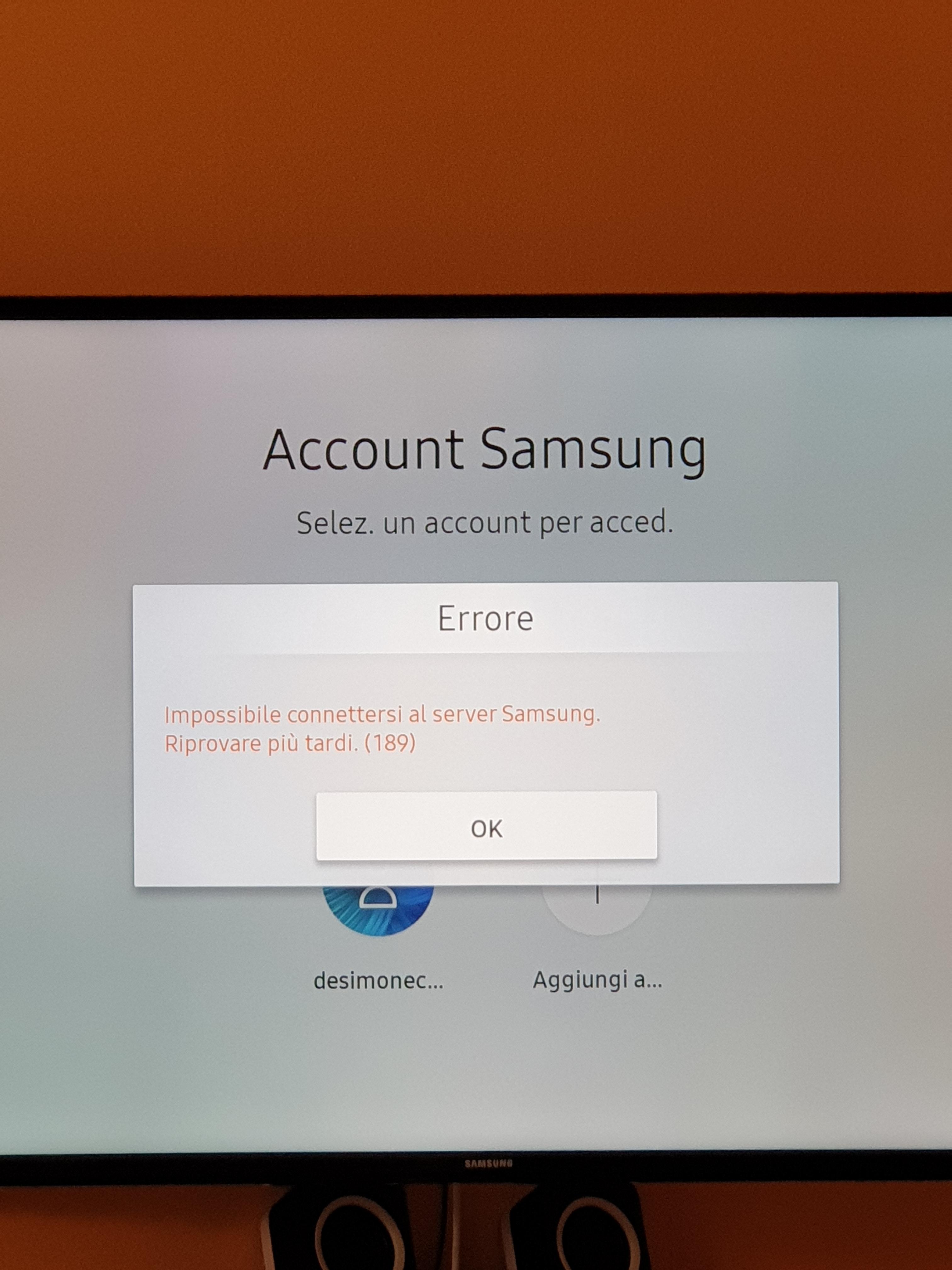 Error 189 - Samsung Community