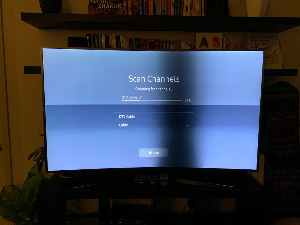 TV screen has black dim on screen - Samsung Community