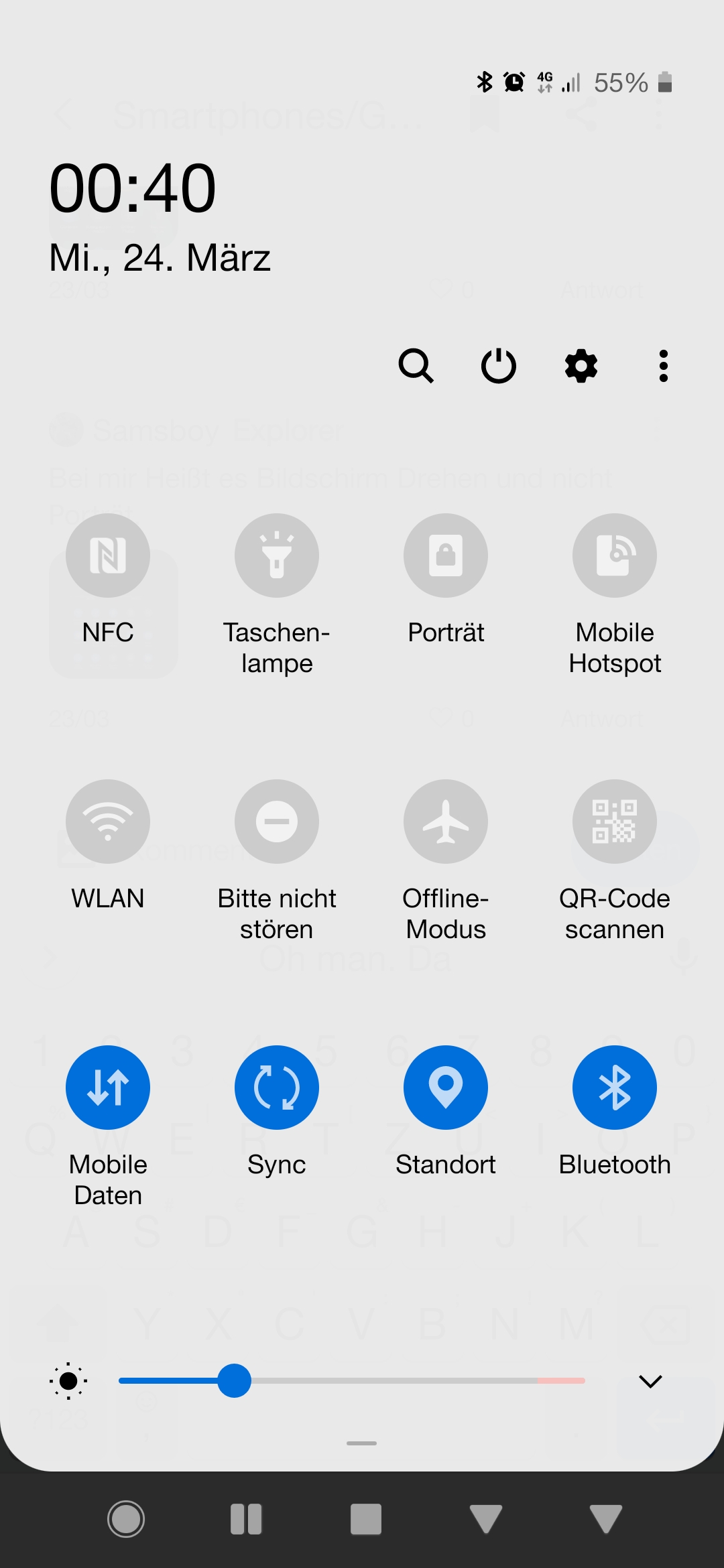Bildschirm drehen. Samsung Community