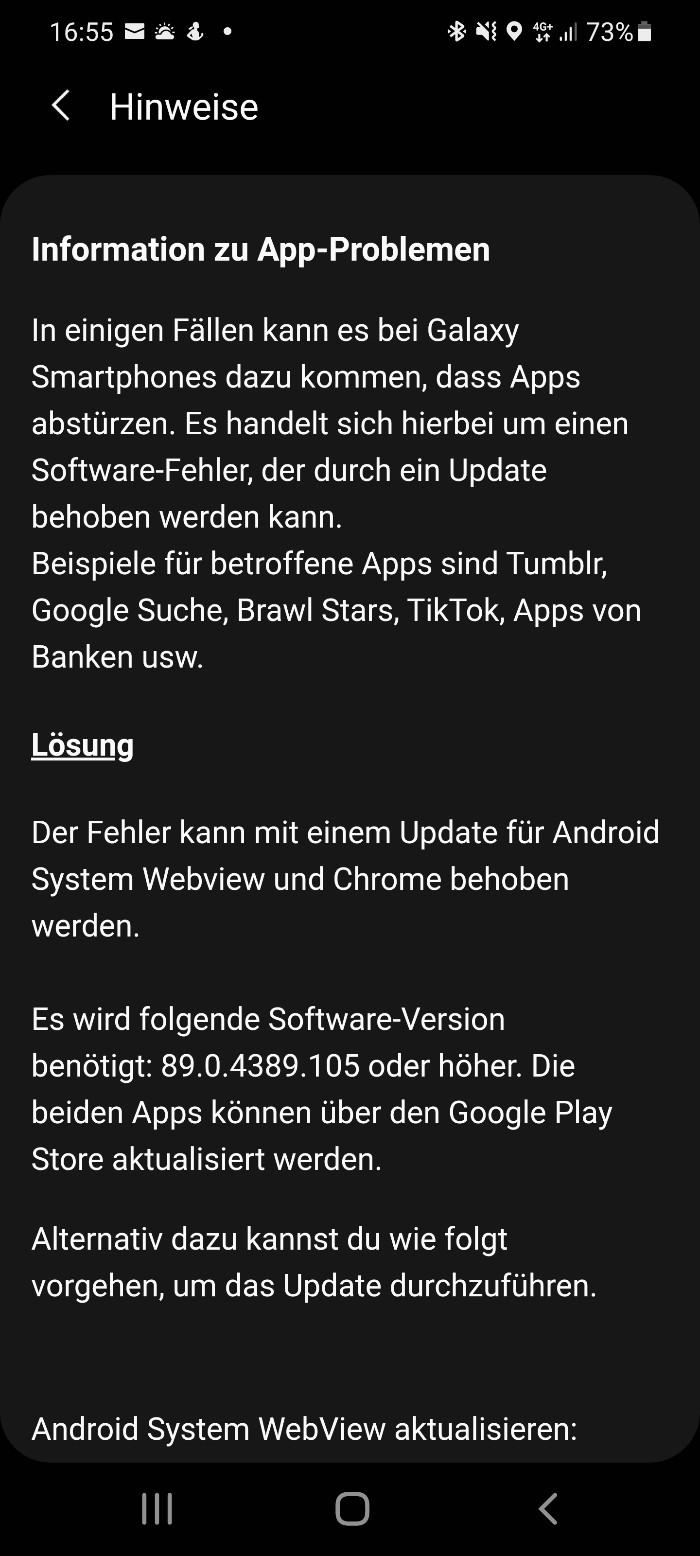 Samsung EMailApp funktioniert nicht mehr Samsung Community
