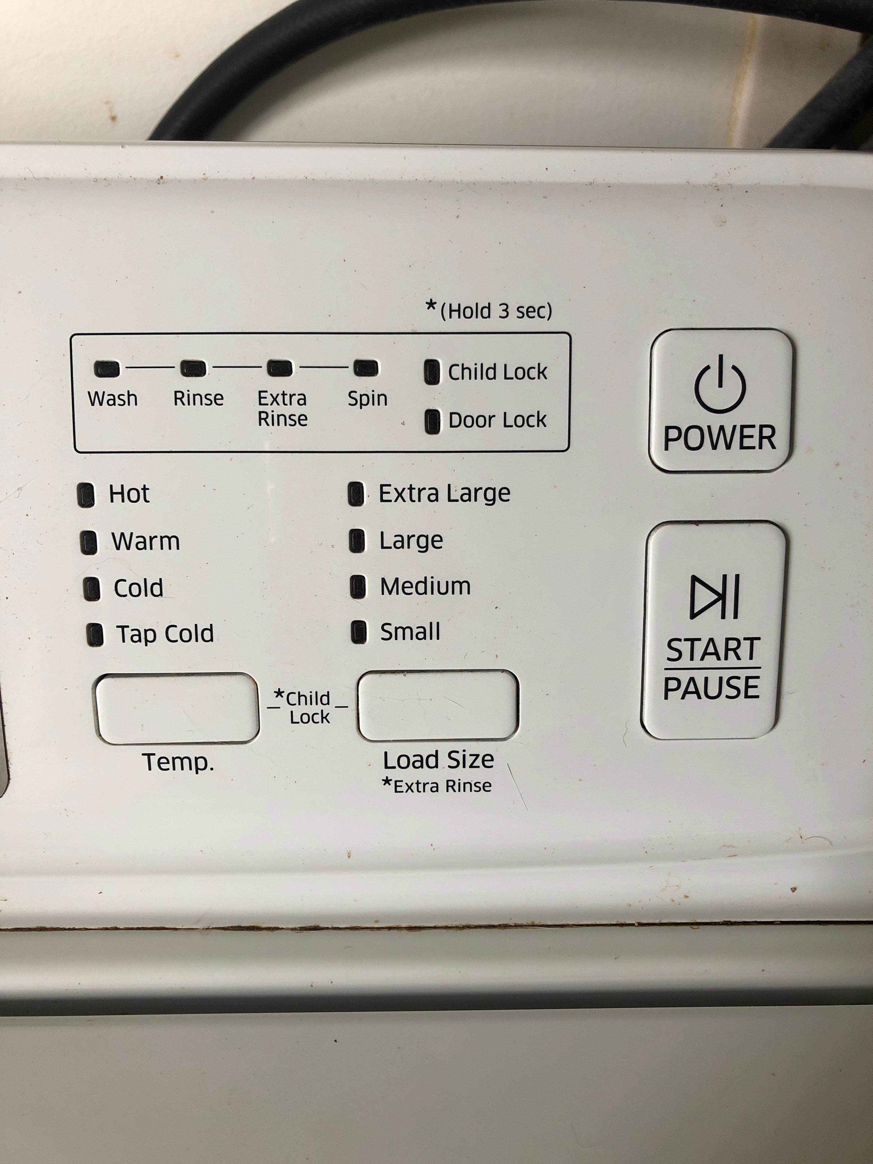 Washer won't run a clean cycle - Samsung Community