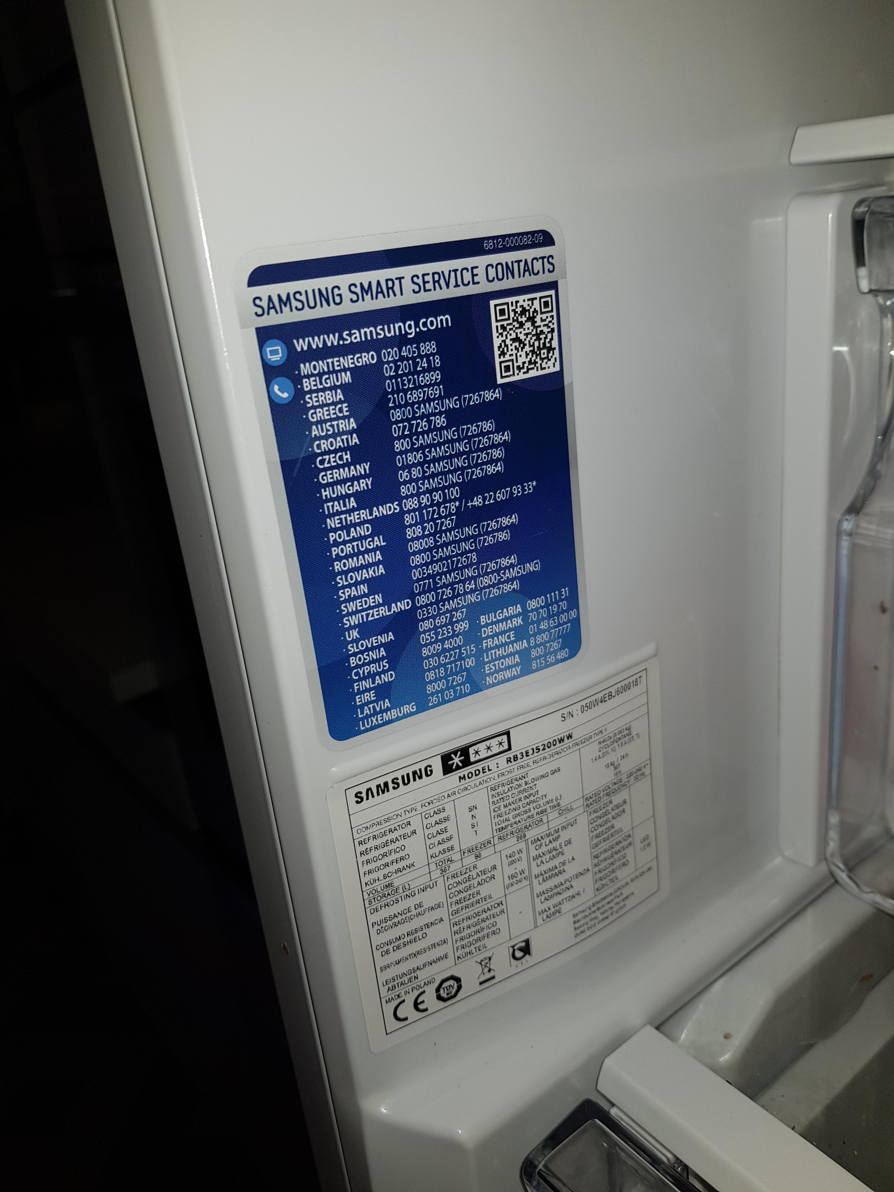 Résolu : problème de givre et de bloc de glace frigo samsung RL41 WCPS -  Samsung Community