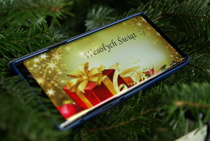 Wesołych Świąt z pokładu mojego Galaxy Note9