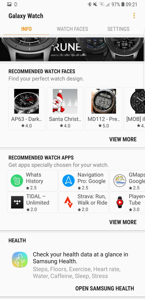 gmaps samsung watch
