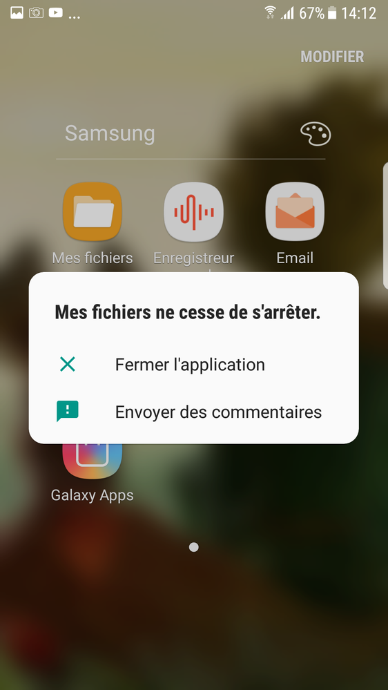 Message d'erreur 2