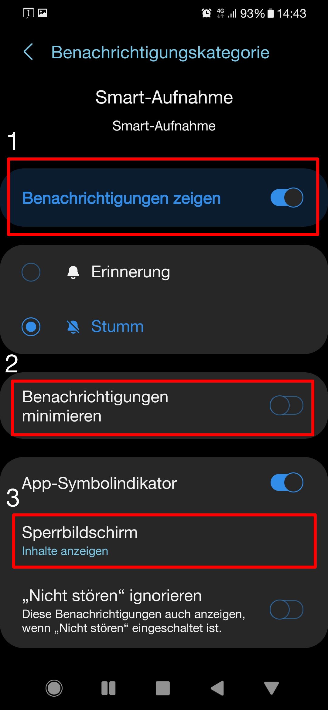 Benachrichtigungen von "Oberfläche" deaktivieren - Samsung Community
