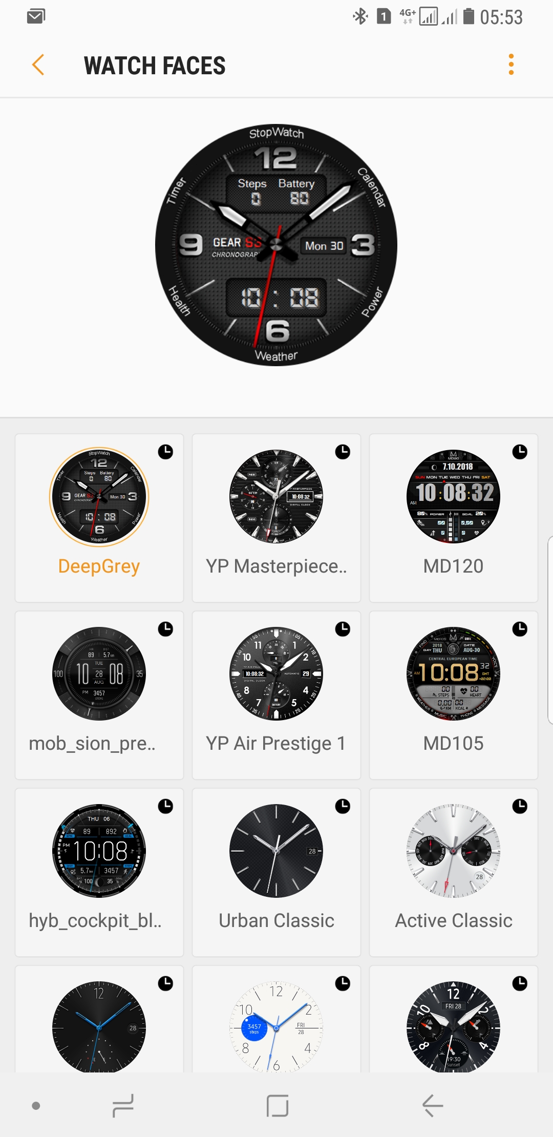 change face on samsung galaxy watch