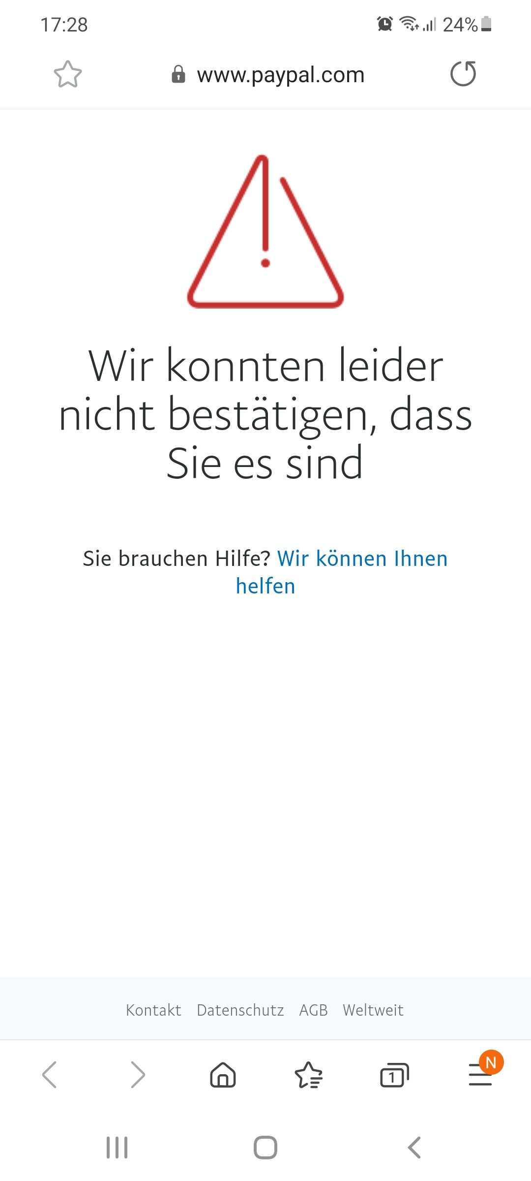 PayPal login per App geht nicht... - Samsung Community