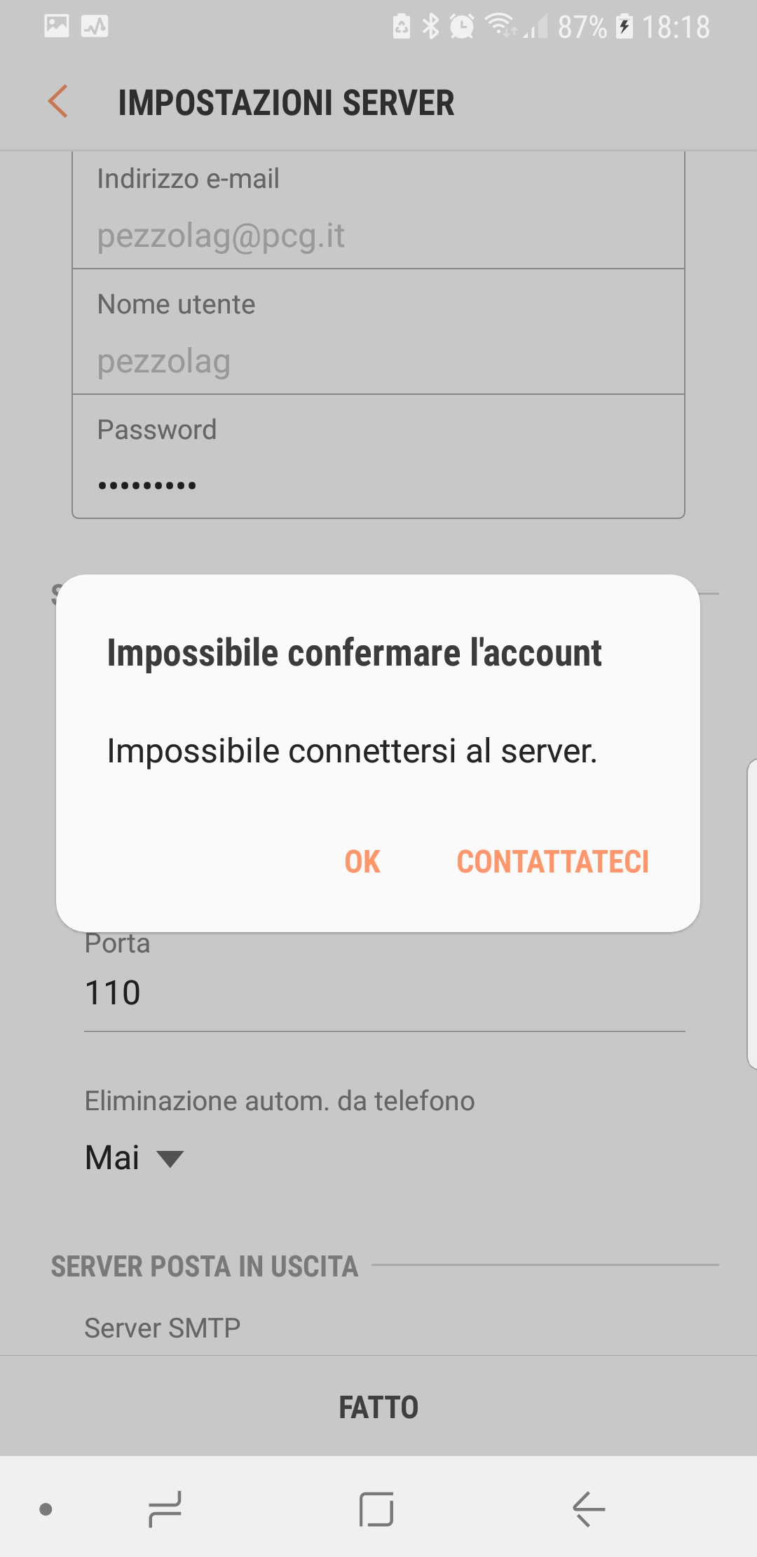 Non Riesco A Mandare Email Dal Cellulare