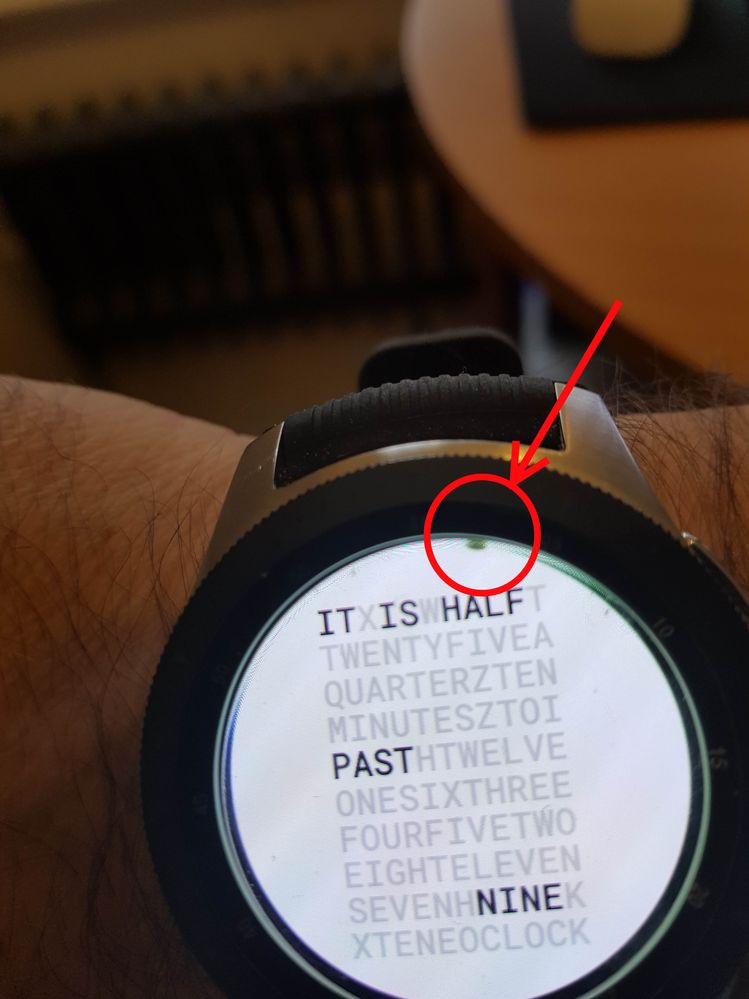 Samsung gear s black 2024 screen