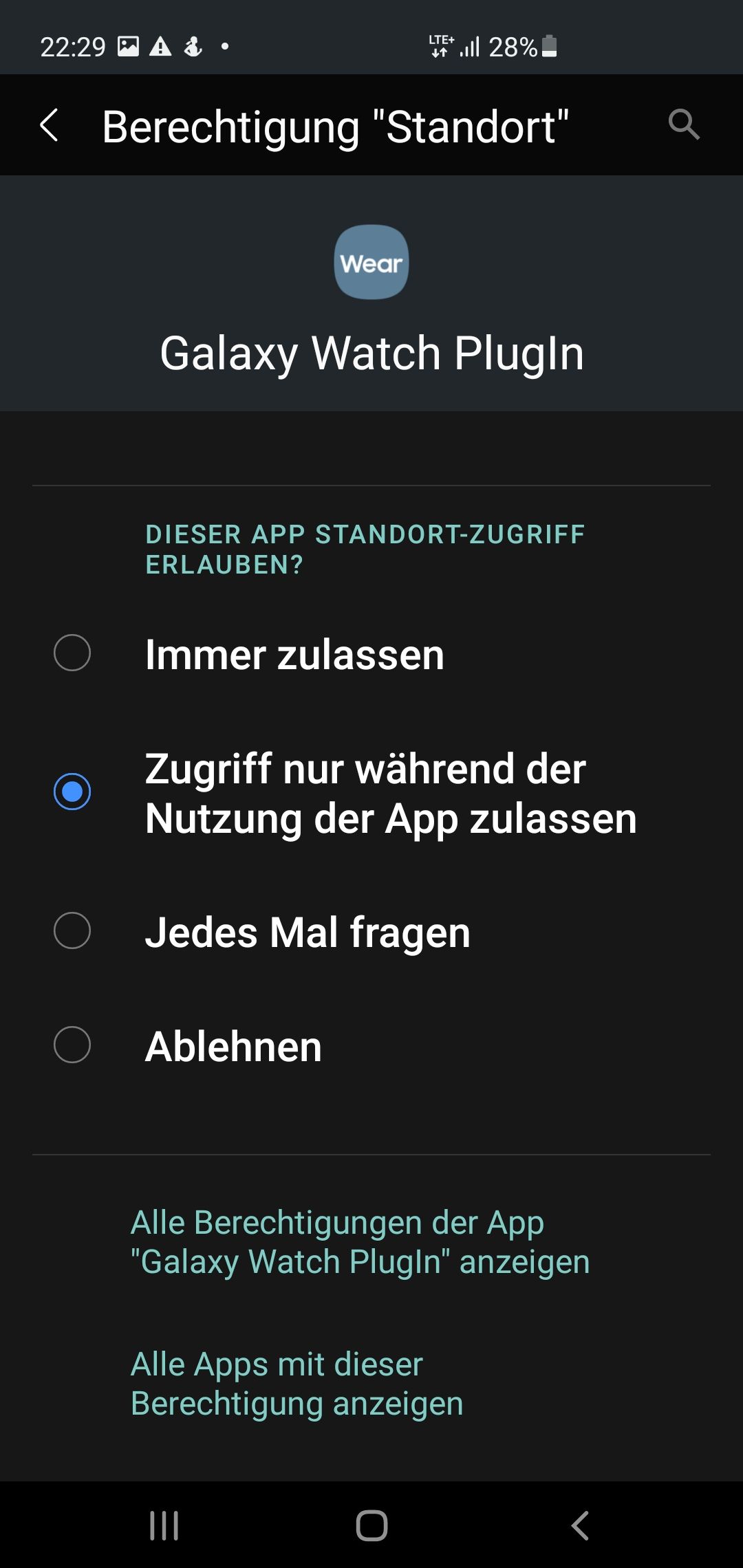 Wearable App lässt sich nicht neu installieren Samsung Community