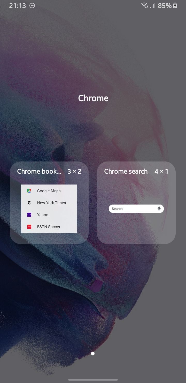 Home screen search bar Samsung Community