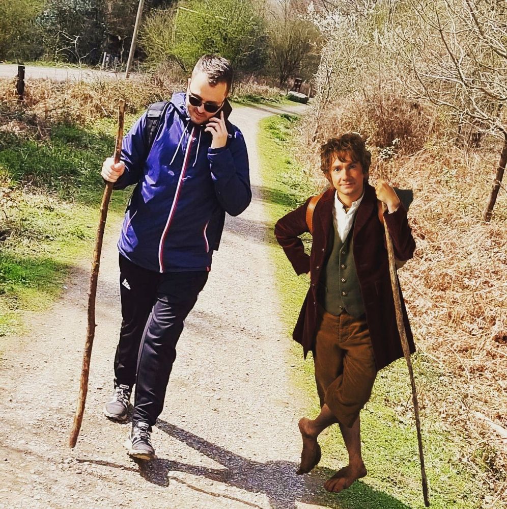 Forest of Dean with my pal Bilbo