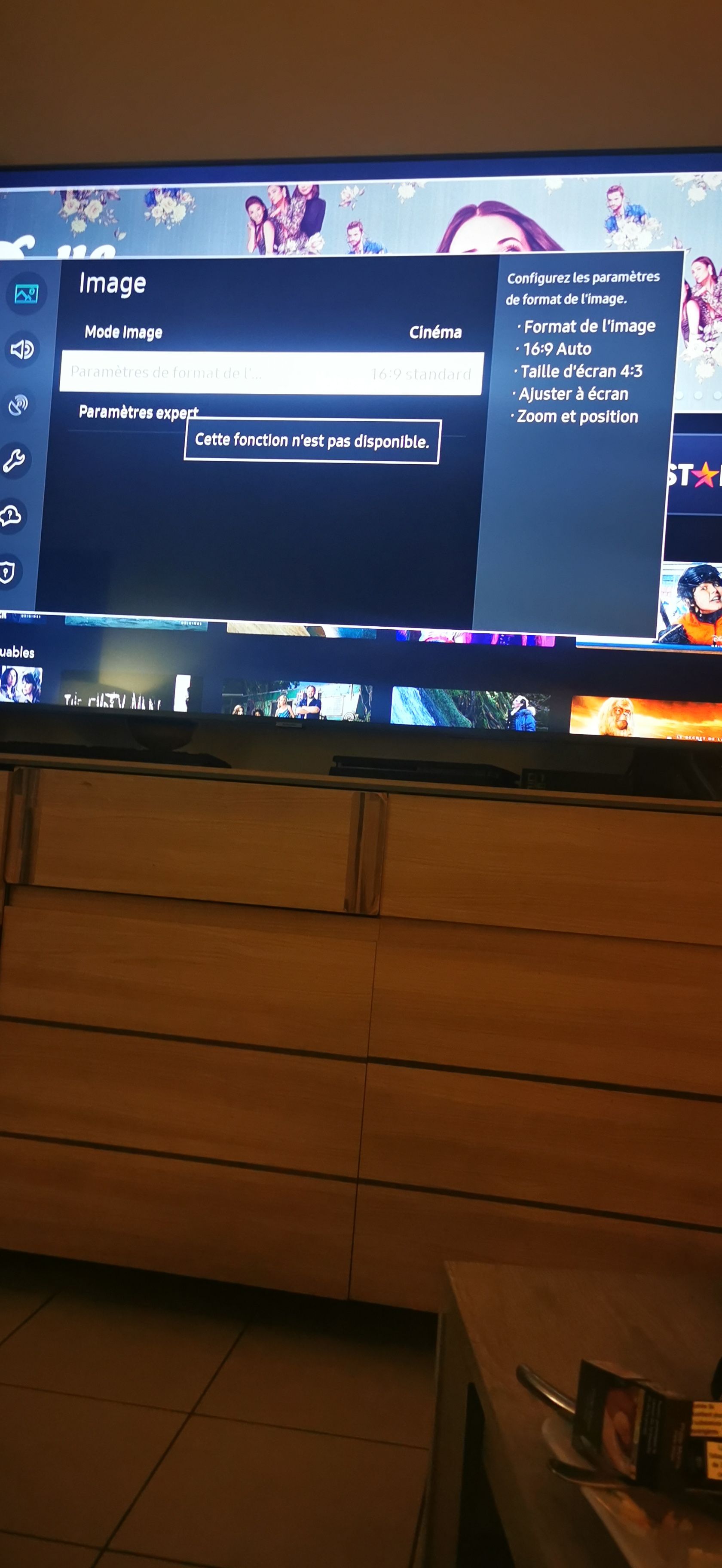 Résolu Problème modification du format tv Samsung Community
