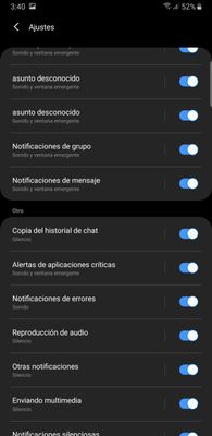 Solucionado: Sin sonido en notificaciones de whatsapp - Samsung Community