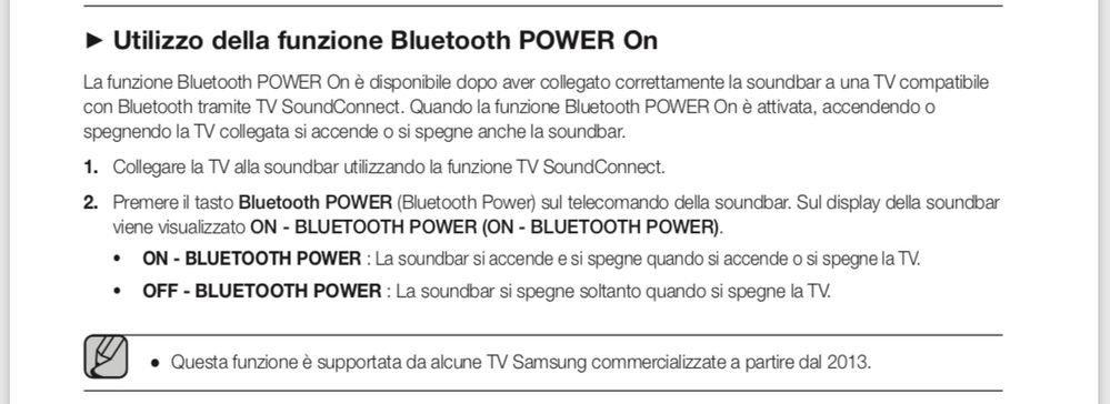 Soundbar Hw-k450 si spegne insieme al tv, ma non si accende automaticamente  - Pagina 3 - Samsung Community