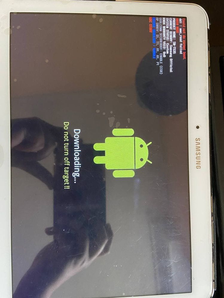tablet SM-T535 non si accende - Samsung Community