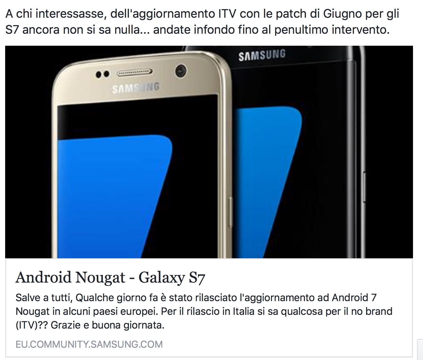 Android Nougat - Galaxy S7 - Pagina 29 - Samsung Community