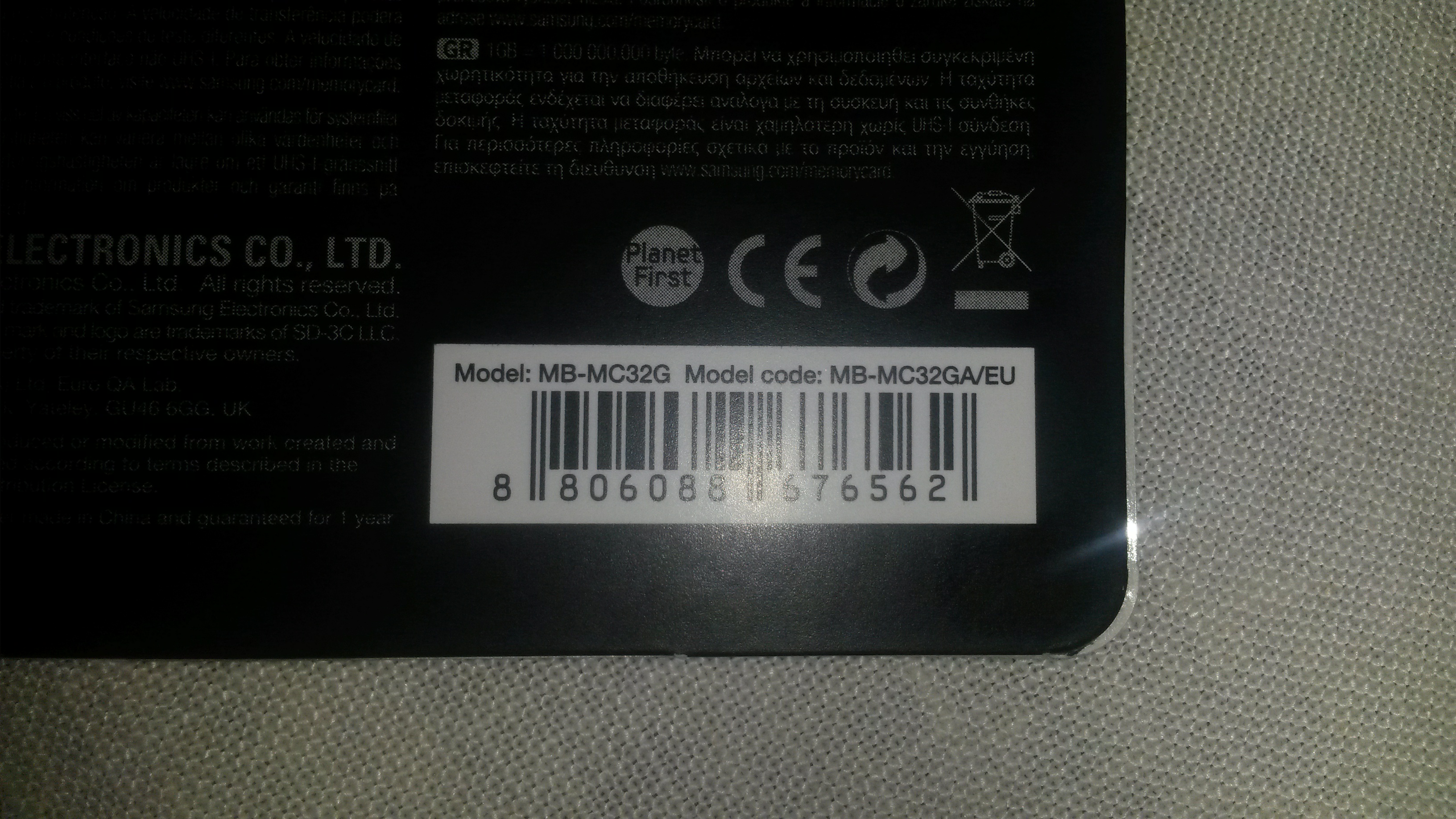 Samsung Evo Plus MB-MC32GA/EU made in China-real or fake? - Samsung ...