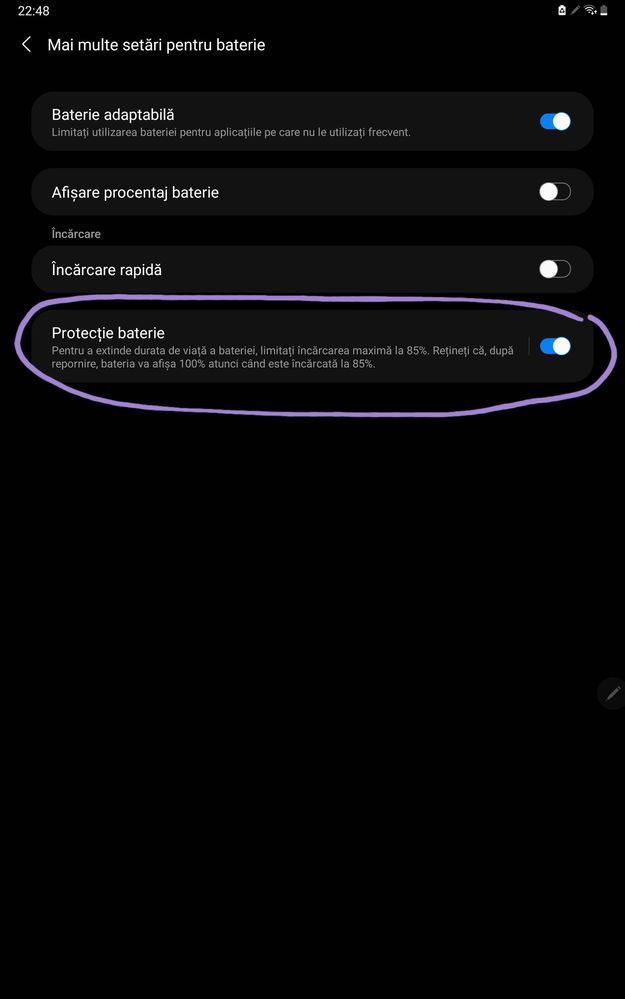Funcția ”Protecție baterie” de pe tablete va apărea și pe telefoane? -  Samsung Community