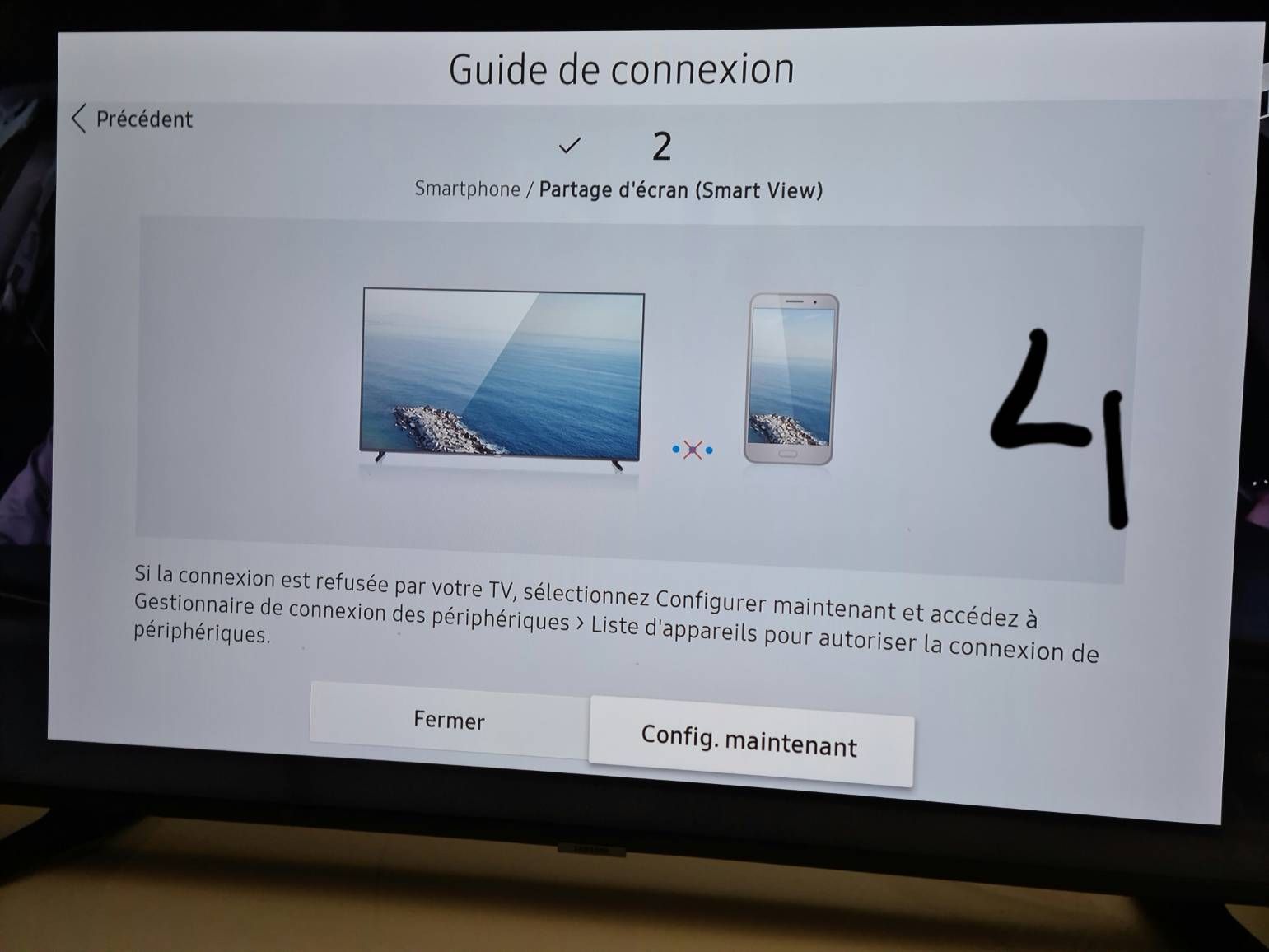 Problème avec le screen mirroring smart TV Samsung Samsung Community