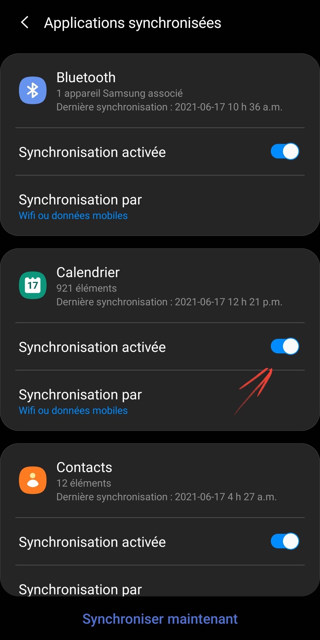 Synchronisation calendrier - Samsung Community