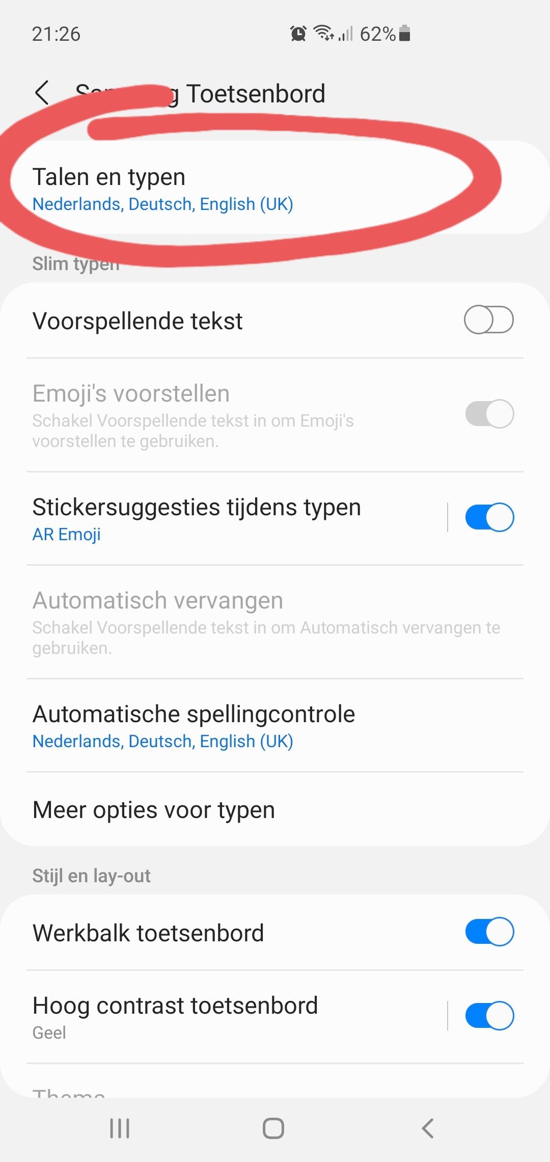 Opgelost Veranderen van taal via spatiebalk lukt niet Samsung Community
