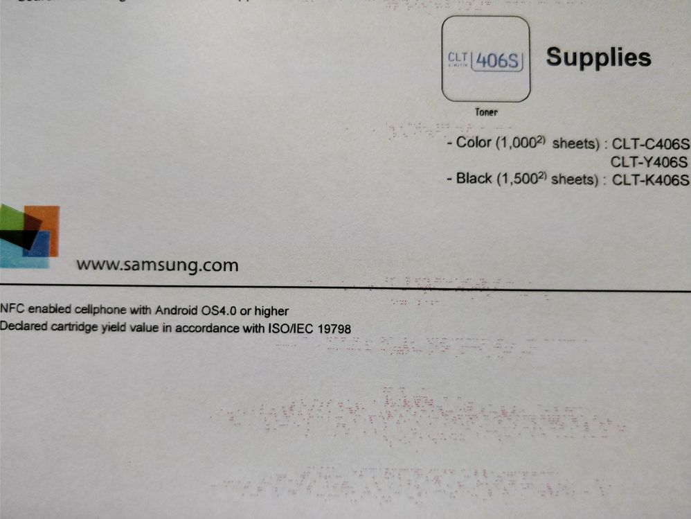 Gelöst: Samsung c460FW Rote Querstreifen - Samsung Community