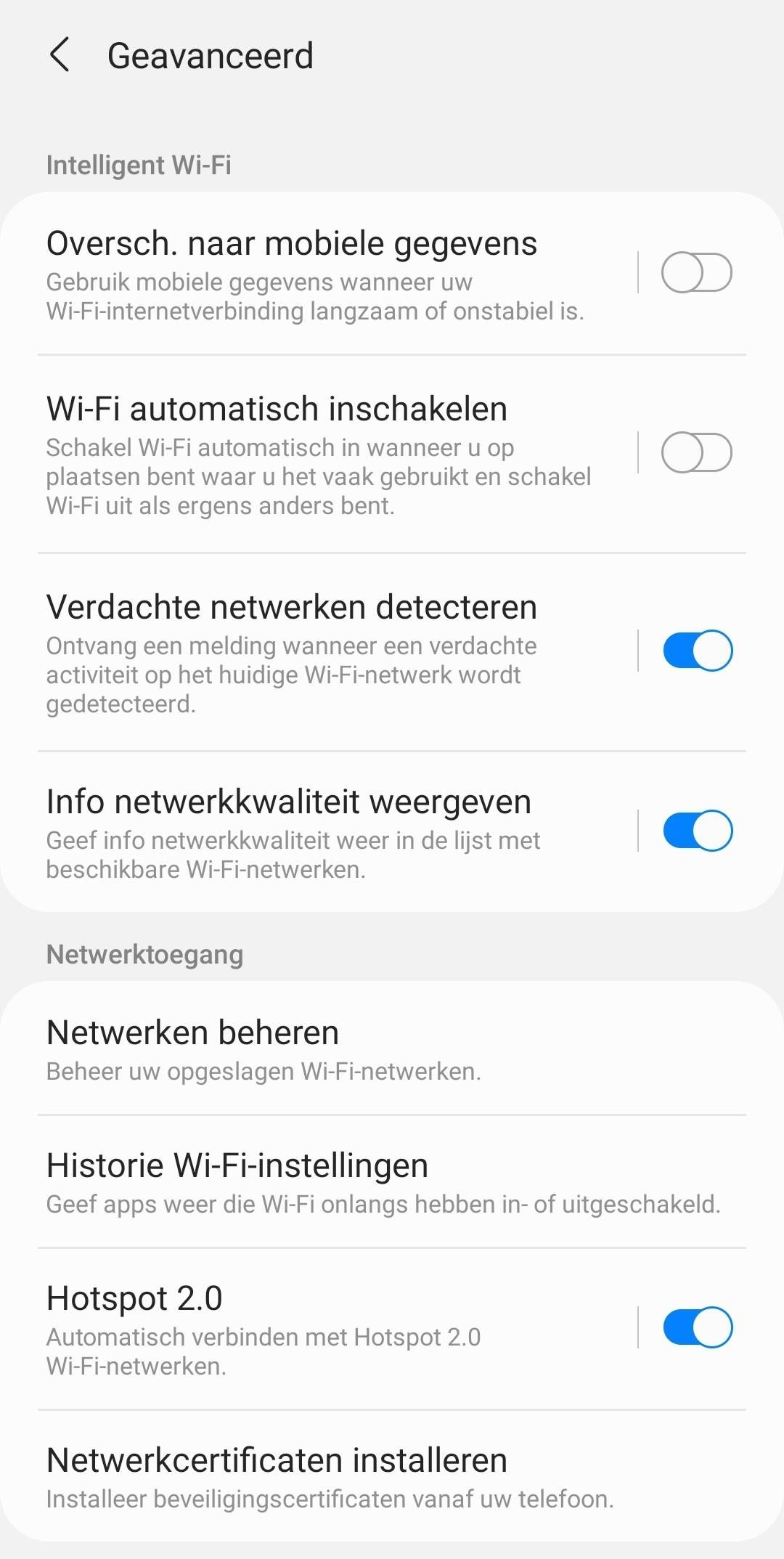 Niet automatisch verbinden met sterkste Wifi - Samsung Community