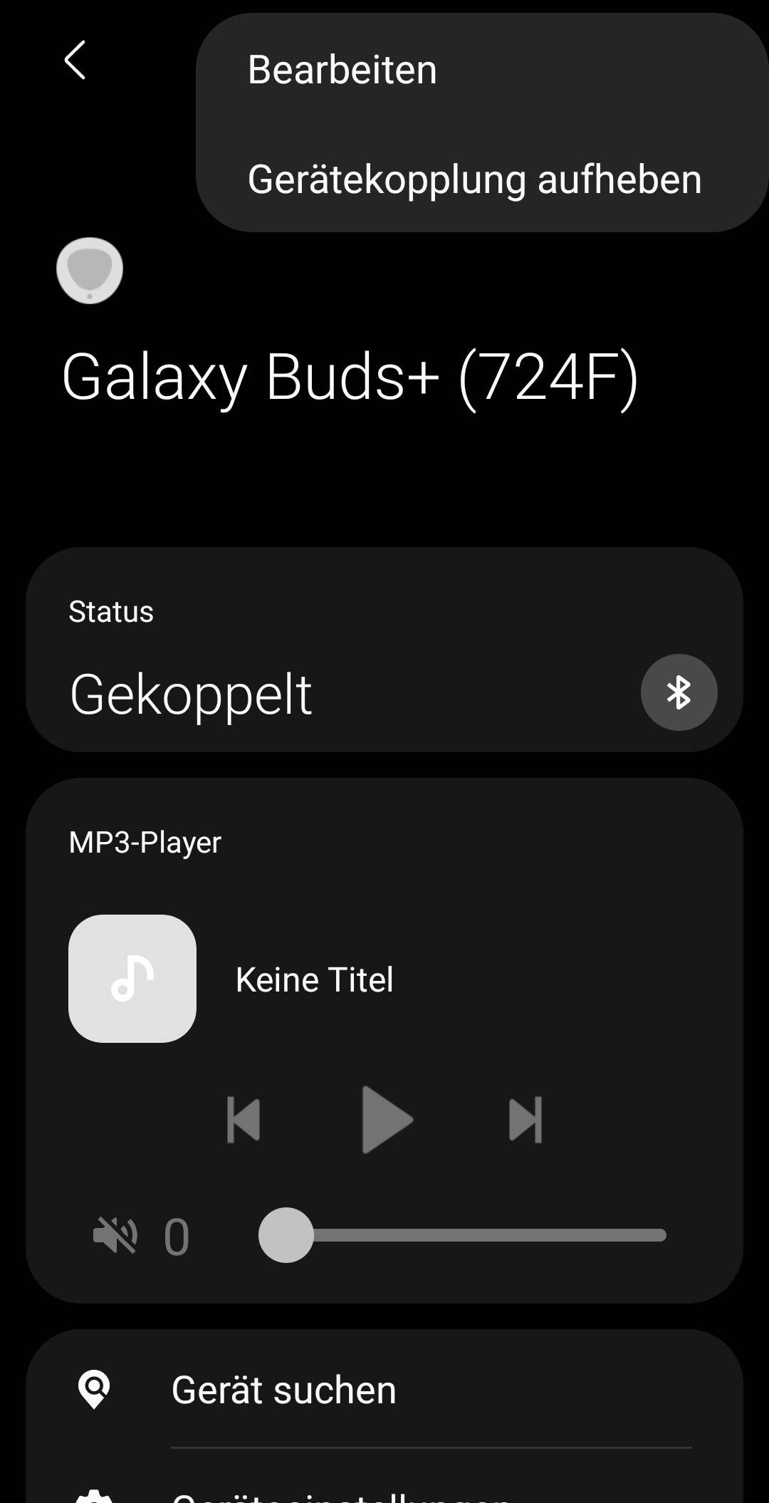 Galaxy Buds Pro (SMR190) verbinden sich nicht mit der Wearable App