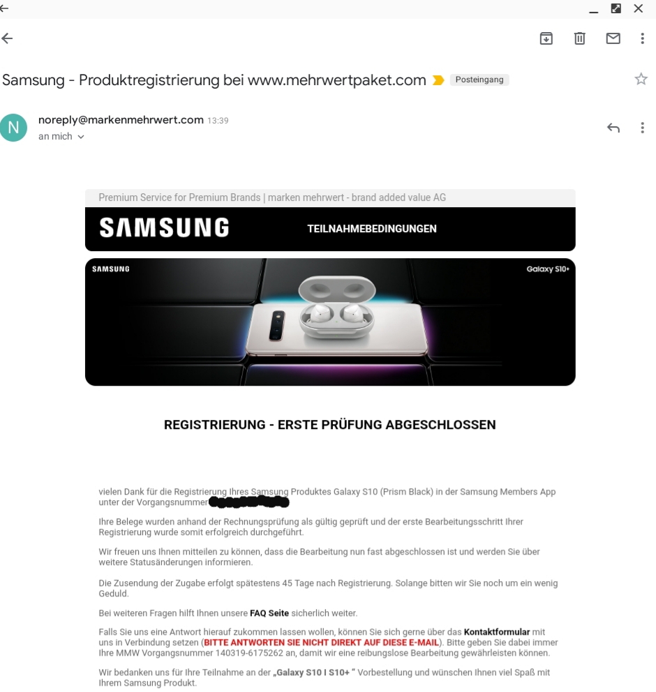Gelöst: Wie bekomme ich die Galaxy Buds als Zugabe zum S10? - Samsung  Community