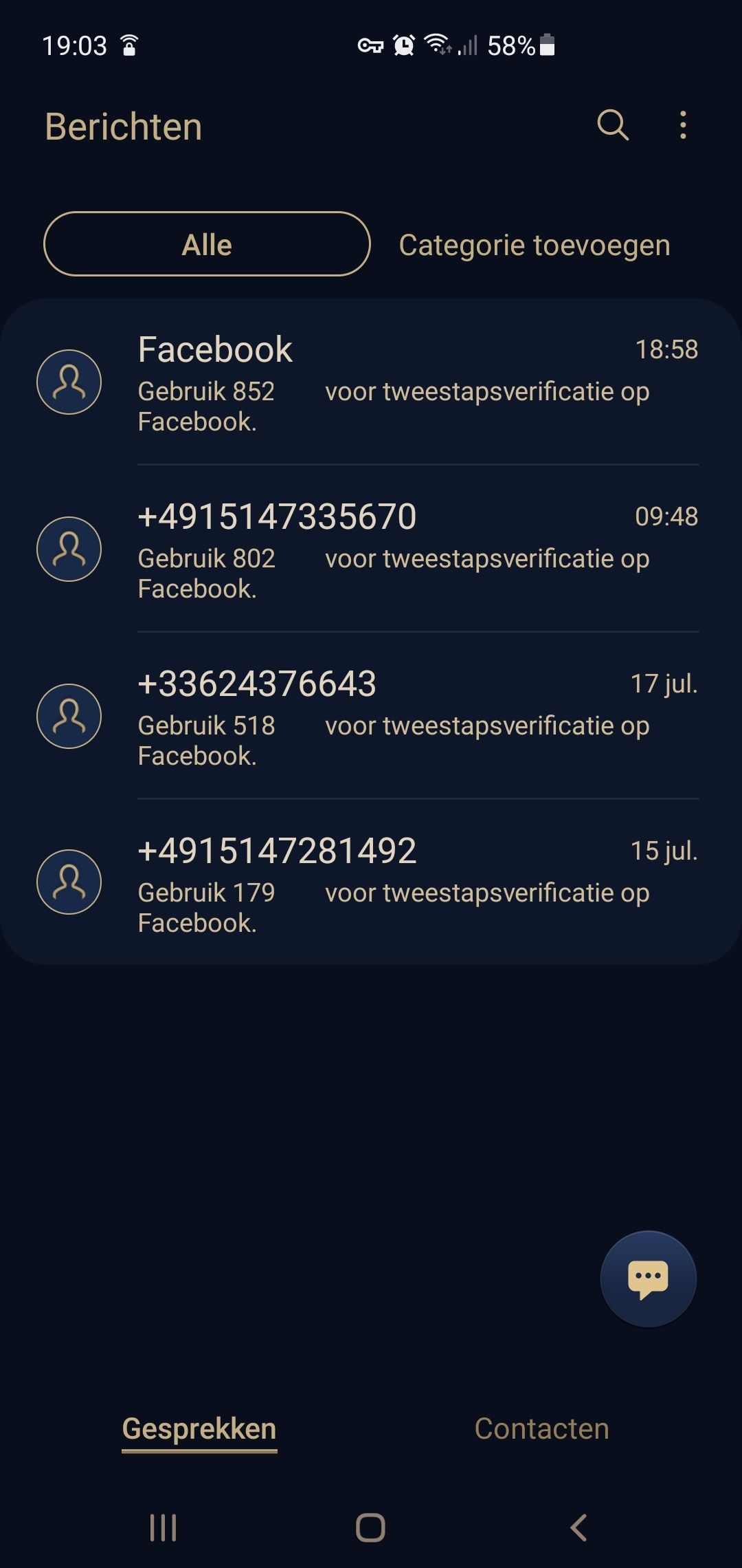 Inloggen Facebook tweetraps onbekend telefoonnummer Samsung Community
