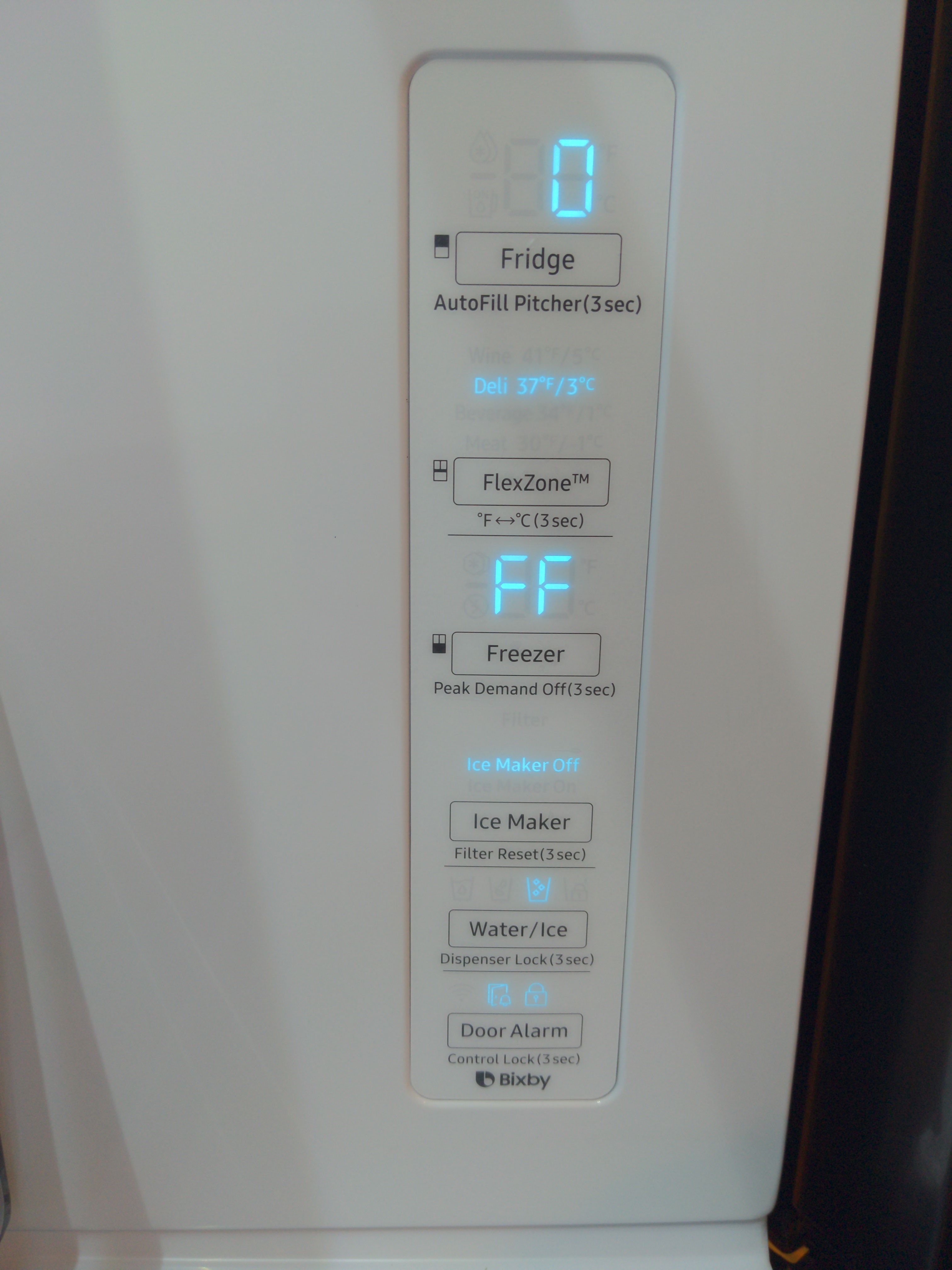 Solved: Can't get fridge off "0" "FF" mode - Samsung Community