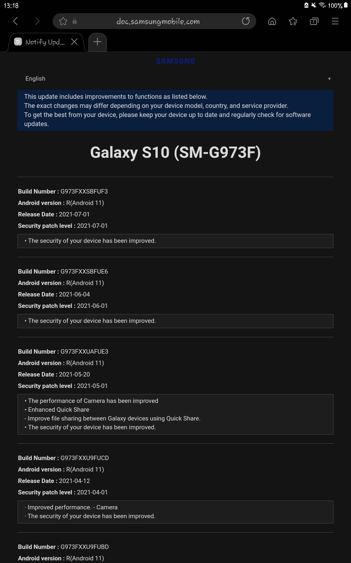 ANDROID 11 UPDATE ON SAMSUNG S10 - Samsung Community