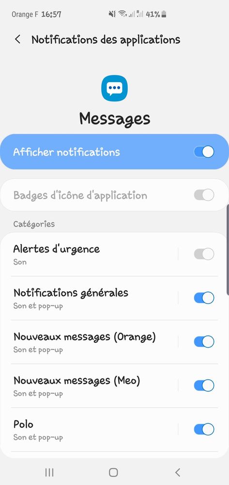 Problème notification (son et badge et vibration) sms - Page 2 - Samsung  Community