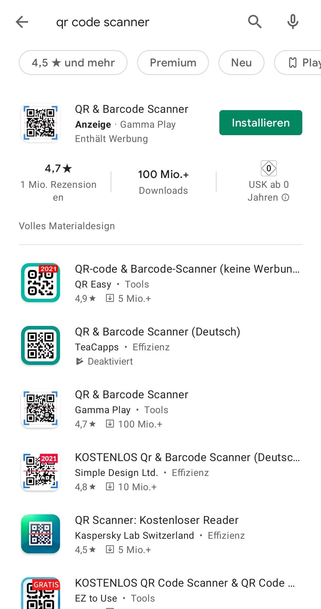 A12 QR Code scannen - Samsung Community